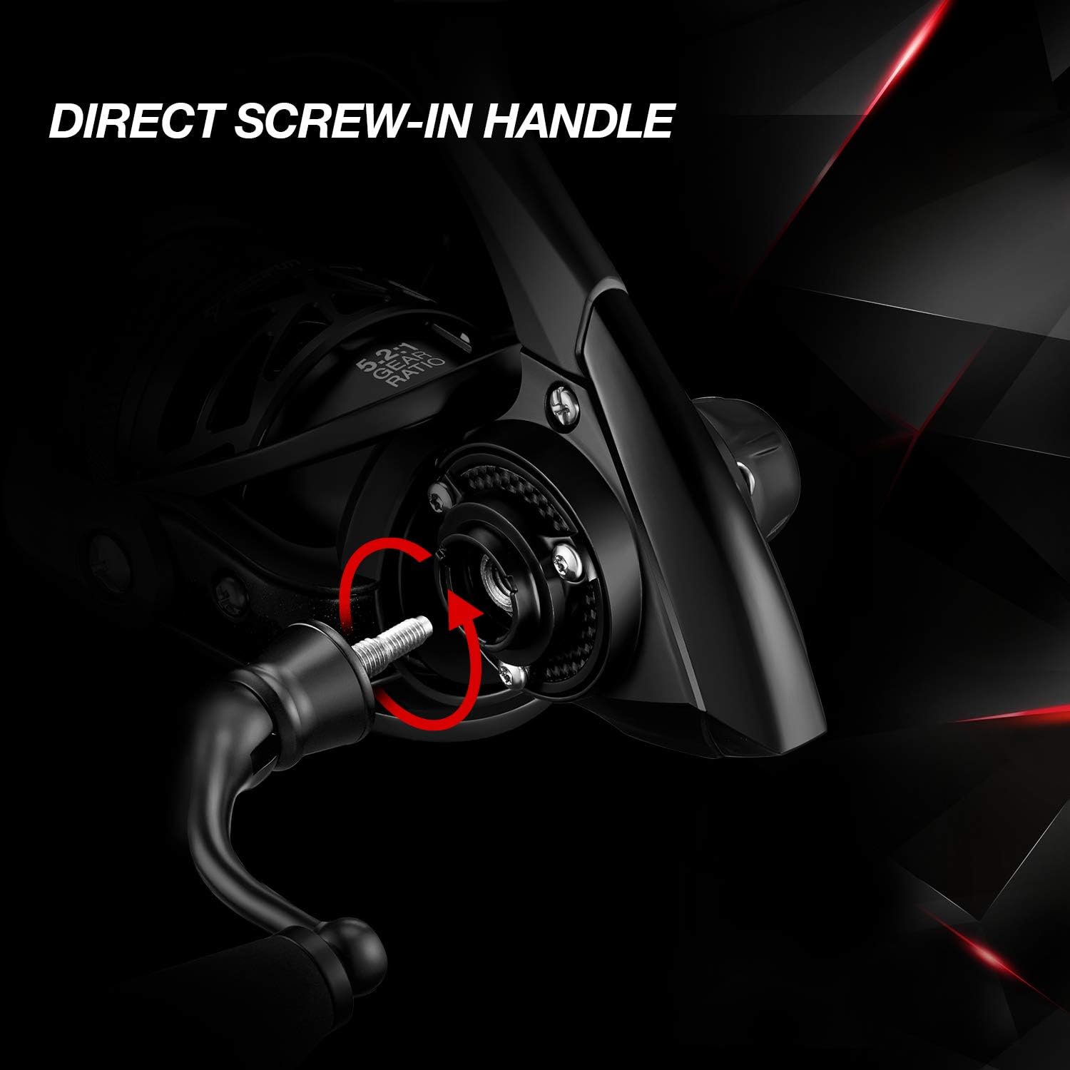 Piscifun Carbon X Spinning Reels, Light to 5.1oz, Carbon Frame and Rotor, 33LBs Max Drag, 10+1 Shielded BB, 5.2:1/6.2:1 High Speed Gear Ratio, Smooth Powerful Saltwater Freshwater Spinning Reel - Image 6